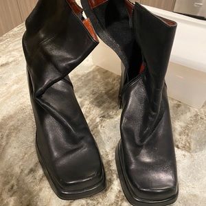Leather Nine West Ankle Boots